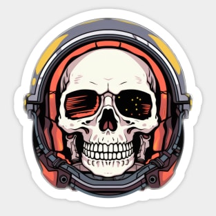 Skull with Helmet Sticker